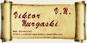 Viktor Murgaški vizit kartica